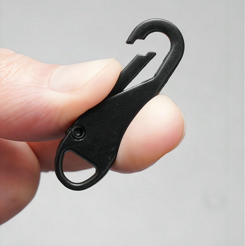 Rabihike Zipper Pull Replacement, Zipper Pull Tabs for Luggage Clothing Jackets Backpacks Boots Purse Coat (Black+ Silver - Image 5